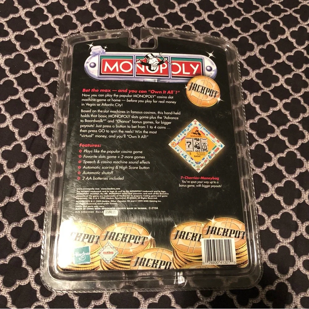 1999 Vintage Hasbro Monopoly Electronic Hand Held Brand New & Sealed